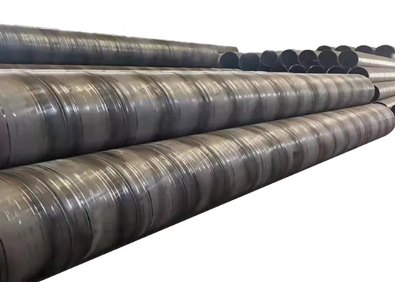 Natural Black 24inch Spiral Steel Pipe 0.6mm-100mm For Water Engineering