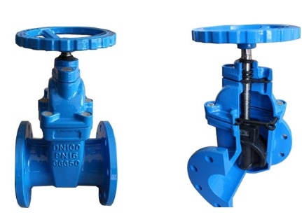 Rising Stem Dn40 Resilient Seat Gate Valve Ductile Iron Body 2cr13 Handwheel